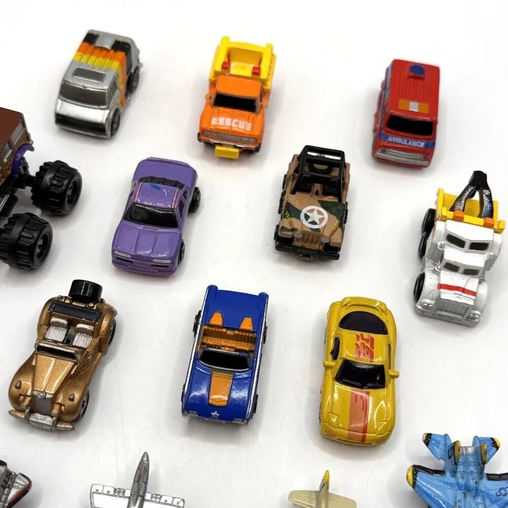 Vintage 1980s Galoob Micro Machines Lot Cars Trucks Aircraft Vehicles Lot of 14